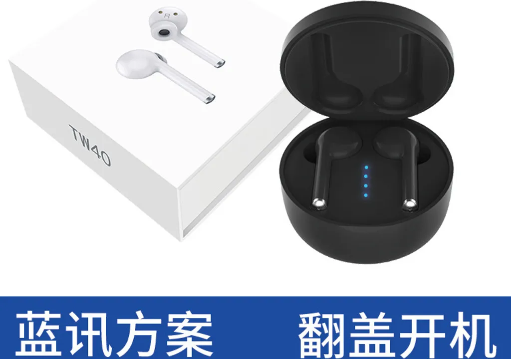 Nuove Cuffie Wireless TW40 Bluetooth 5.0 Stereo Earphone Nero Offerta