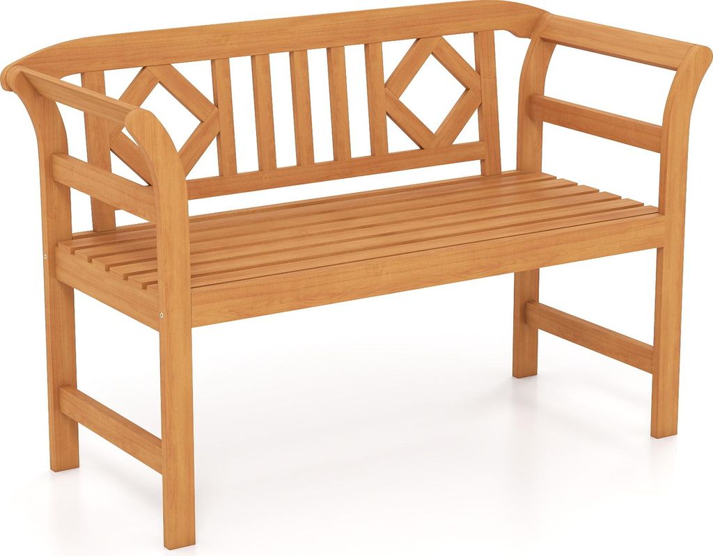 Panchina da giardino COSTWAY, panchina frisone a 2 posti Immagine del prodotto 