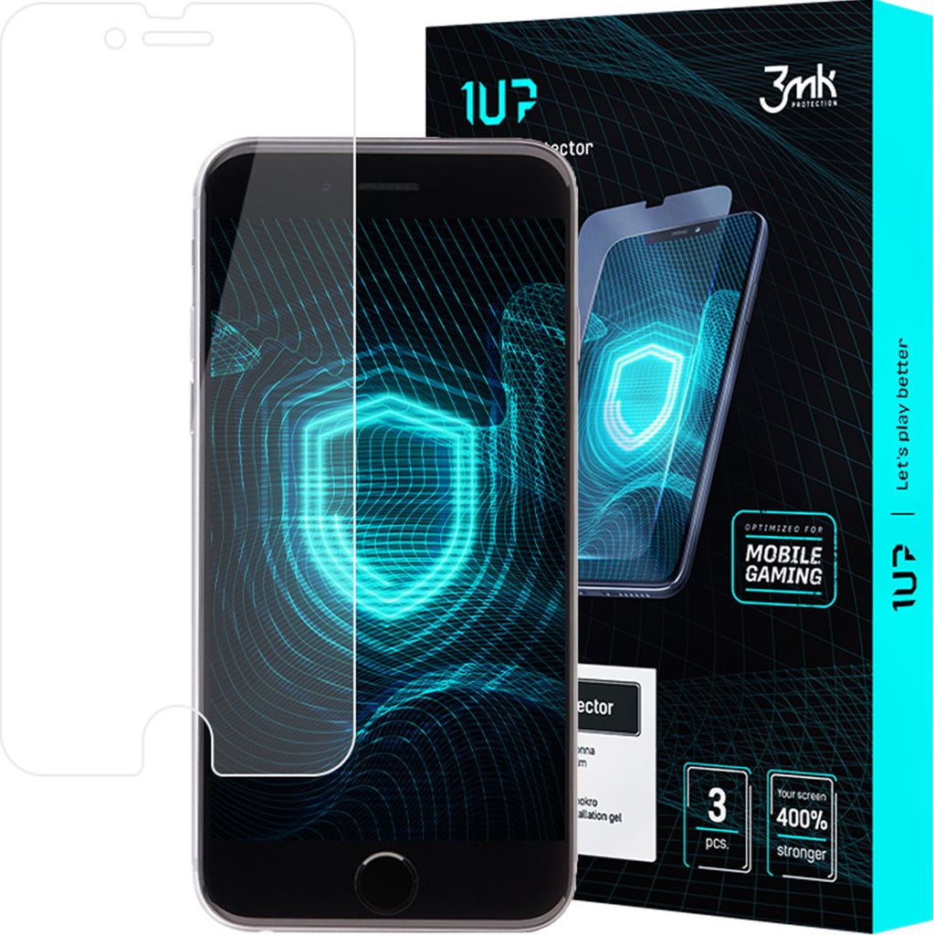 3mk Display Schutzfolie 1UP für Apple iPhone 6/6s transparent Gaming (3 Stück)