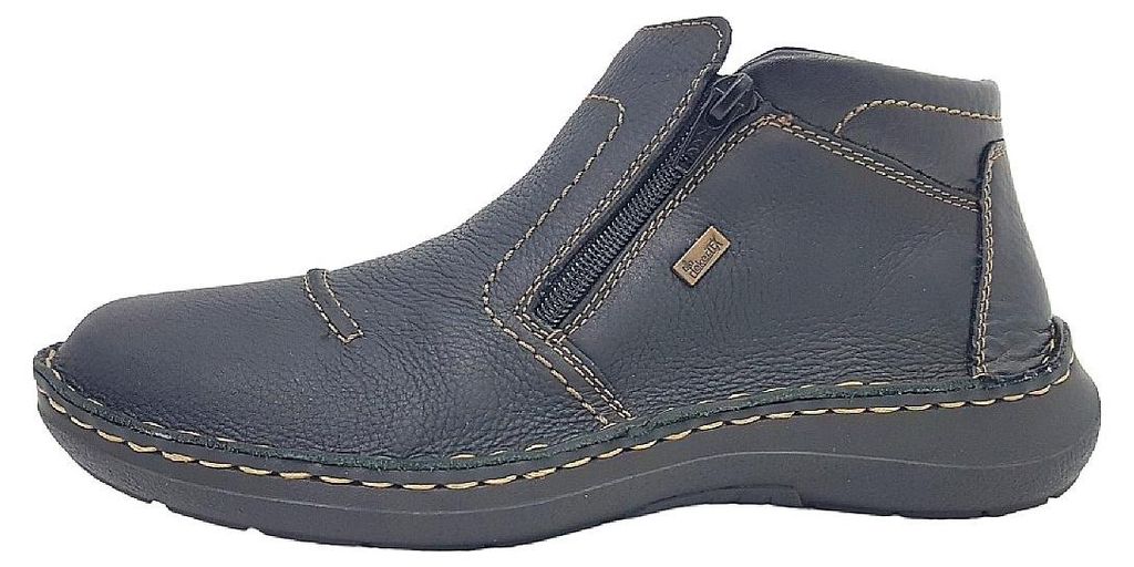 Zapatos de hombre Rieker, botas, forro cálido, color negro, Imagen del producto 
