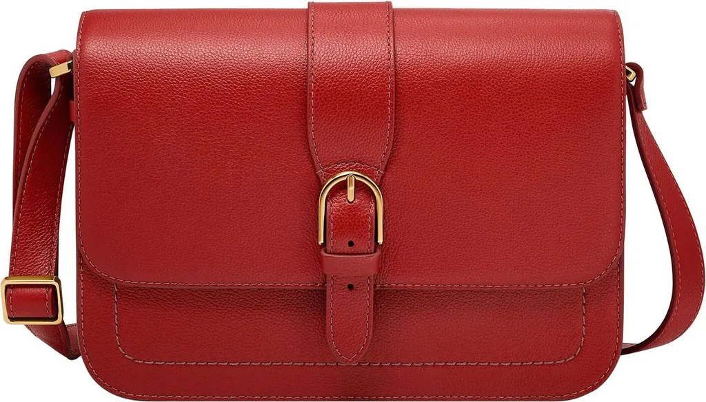 Sac Bandoulière Femme Zoey Flap Crossbody Rouge Garnet Format Pratique
