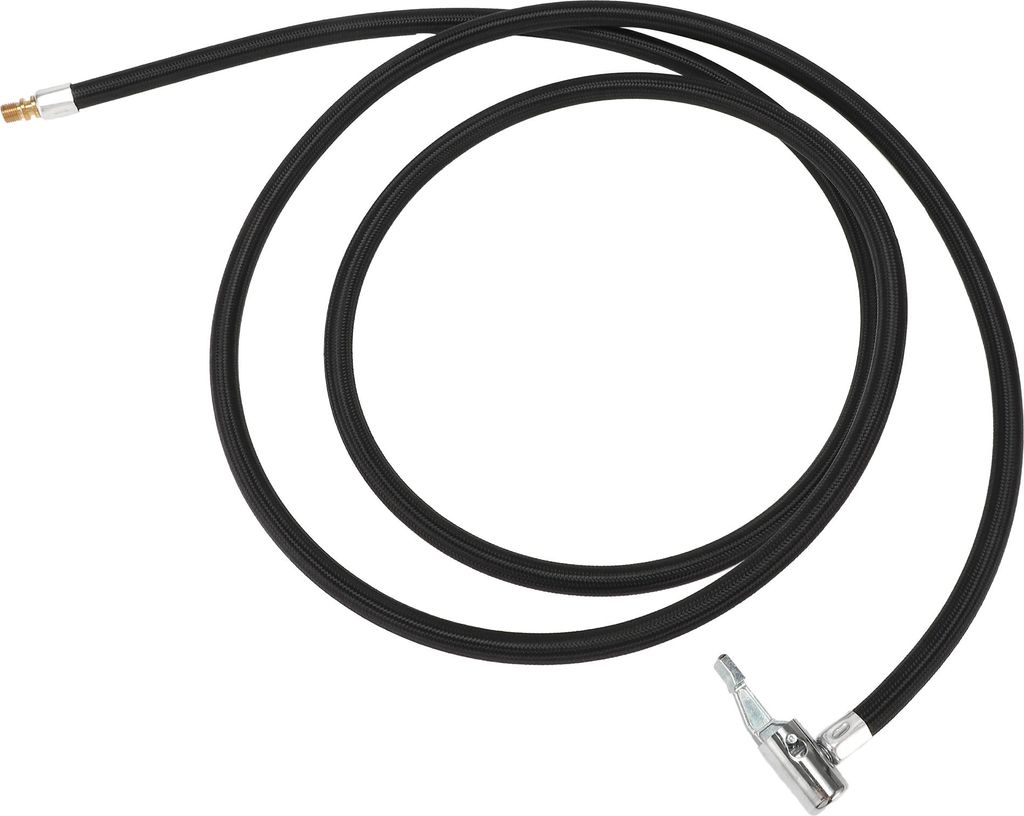 Reifenfüller-Verlängerungsschlauch Langlebig 78,74 Zoll M8x0,8 15,5 mm OD Luftkompressor-Verlängerungsschlauchadapter Reifenventil Nylon Schwarz...