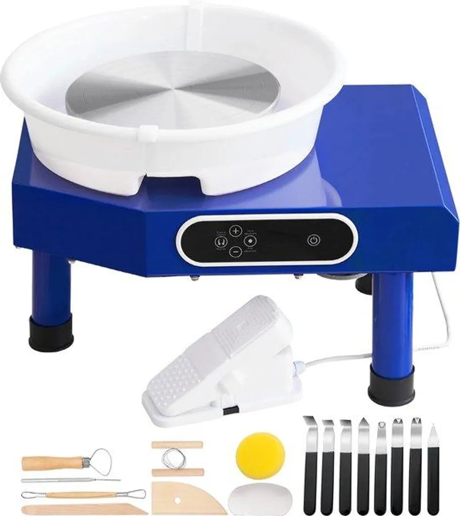 Tour de potier stable 25 cm - Évitez les vibrations - Capacité de 8 kg
