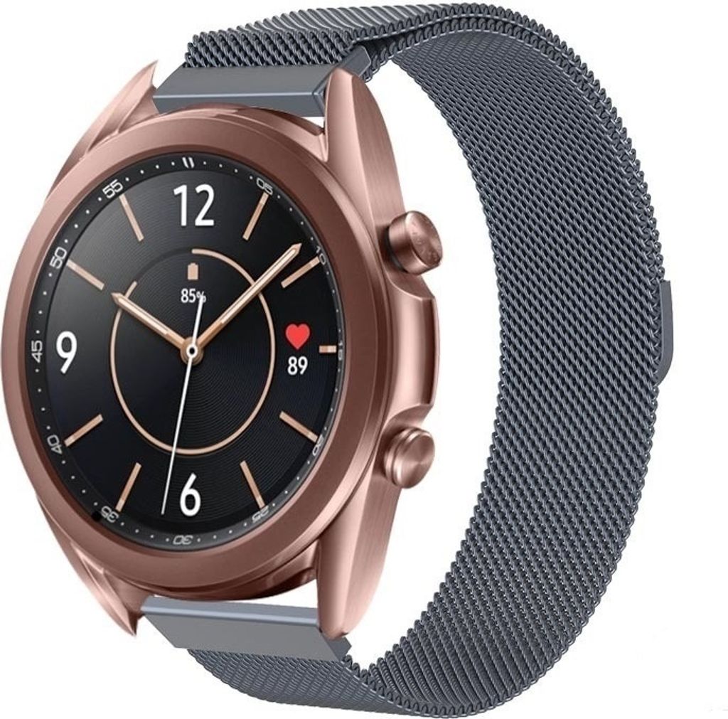 Strap-it Milanese Armband - Kompatibel mit Samsung Galaxy Watch Armband 42mm Edelstahl Armband mit Magnetverschluss - Ersatzarmband - Hochwertiges ...