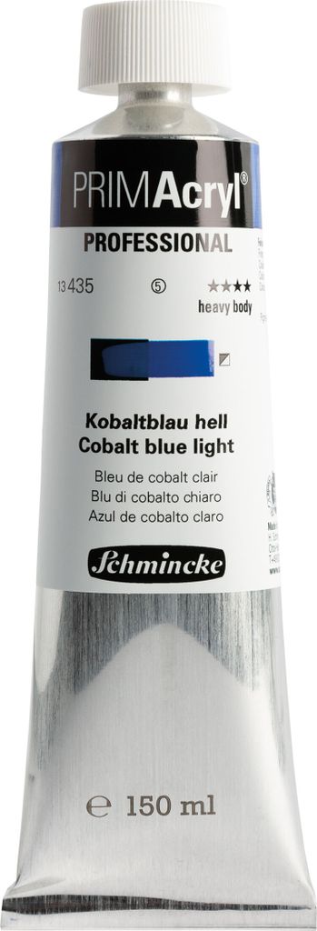 PRIMAcryl - Kobaltblau hell - 150ml Feinste Künstler Acrylfarbe Schmincke 13 435 019