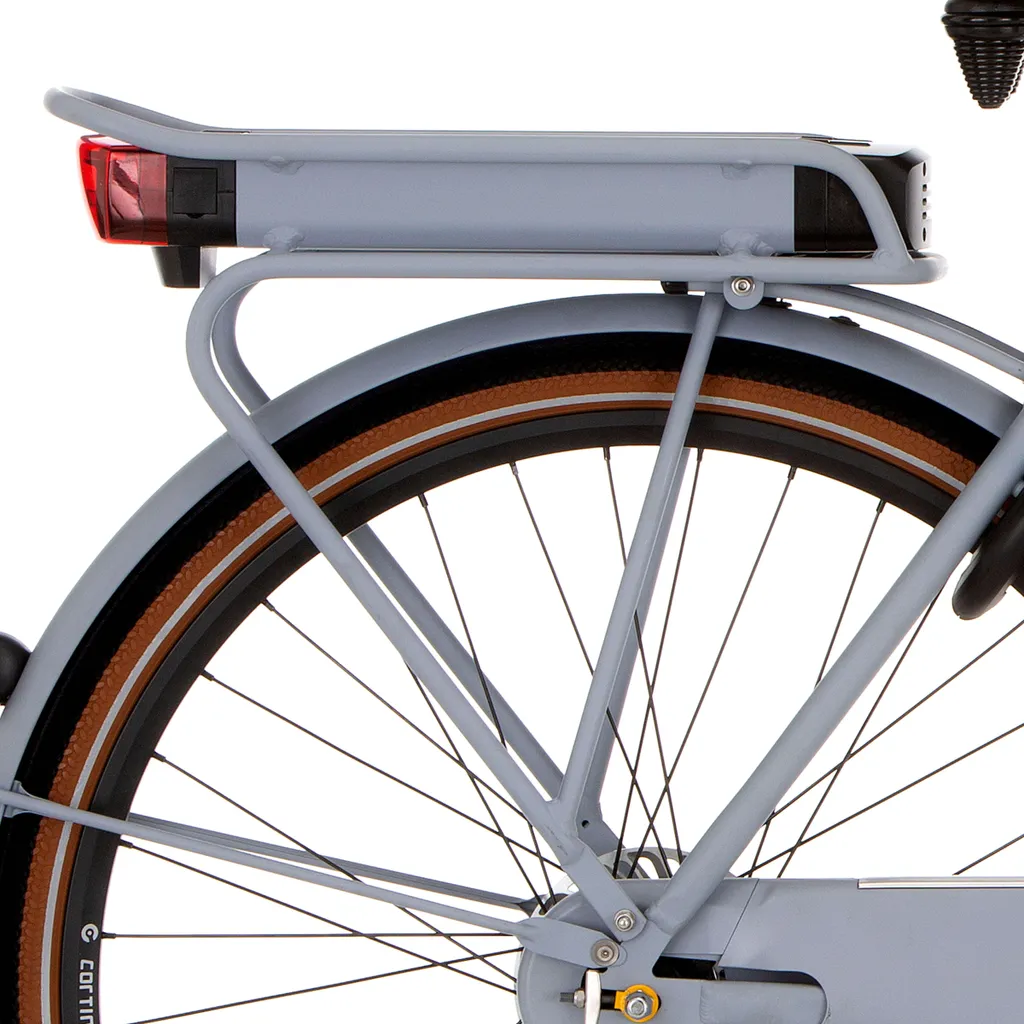 Porte-bagages arrière Cortina E-U4 Gris Neutre Mat 230 mm pour VAE
