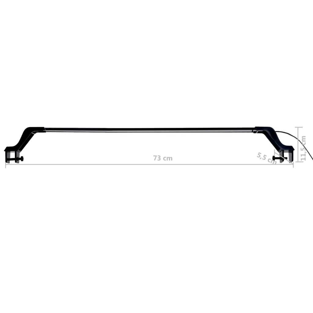 Rampe LED Aquarium Extensible 75-90 cm Éclairage Blanc Bleu vidaXL Fixe - 11