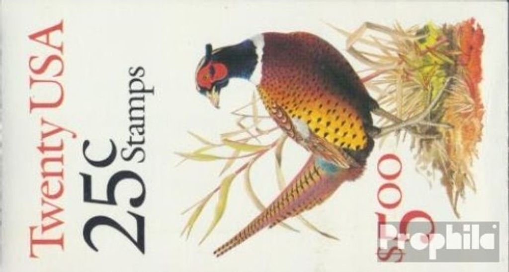 Briefmarken USA 1988 Mi MH0-120 (kompl.Ausg.) postfrisch Jagdfasan