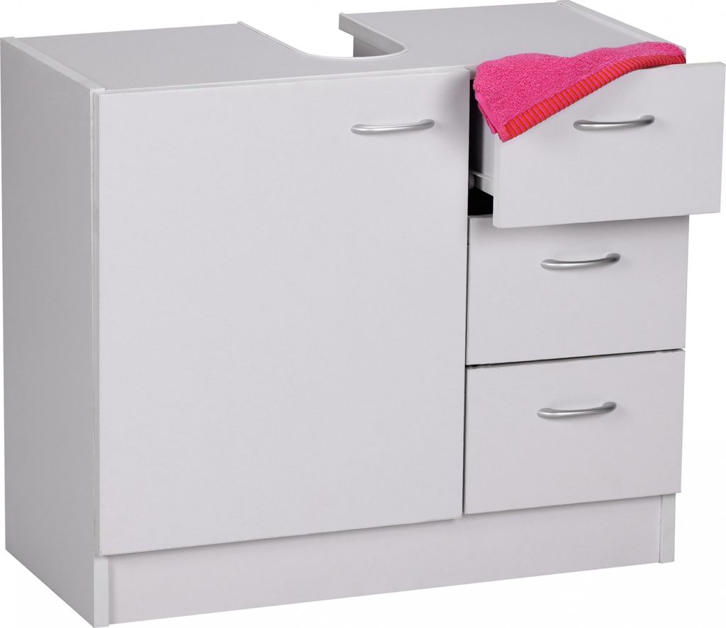Mobile lavabo Wohnling 54 x 63 x 30 cm 1 anta, 3 cassetti, Immagine del prodotto 