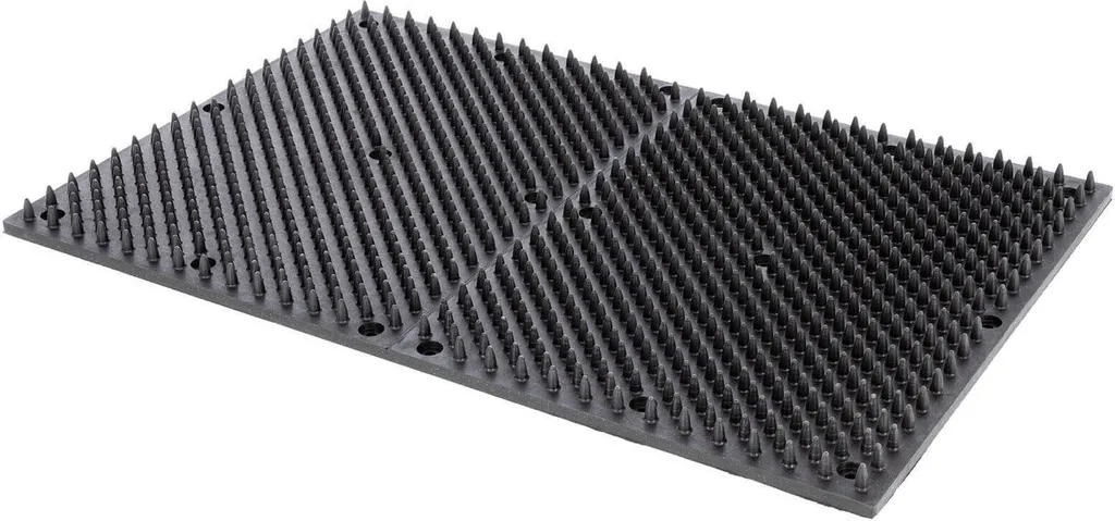Tapis Griffoir Anti-Griffures Chat 60x40 cm Noir - Solution Murale Kerbl