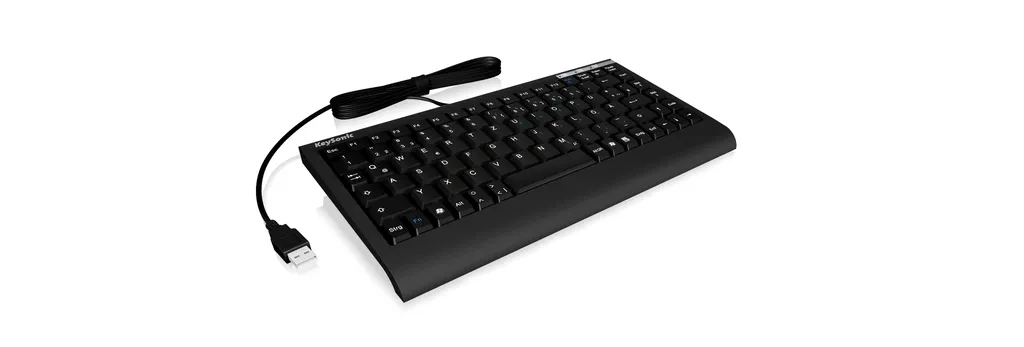 KeySonic ACK-595C+ Clavier Compact USB PS/2 pour Espace Réduit Noir - 10