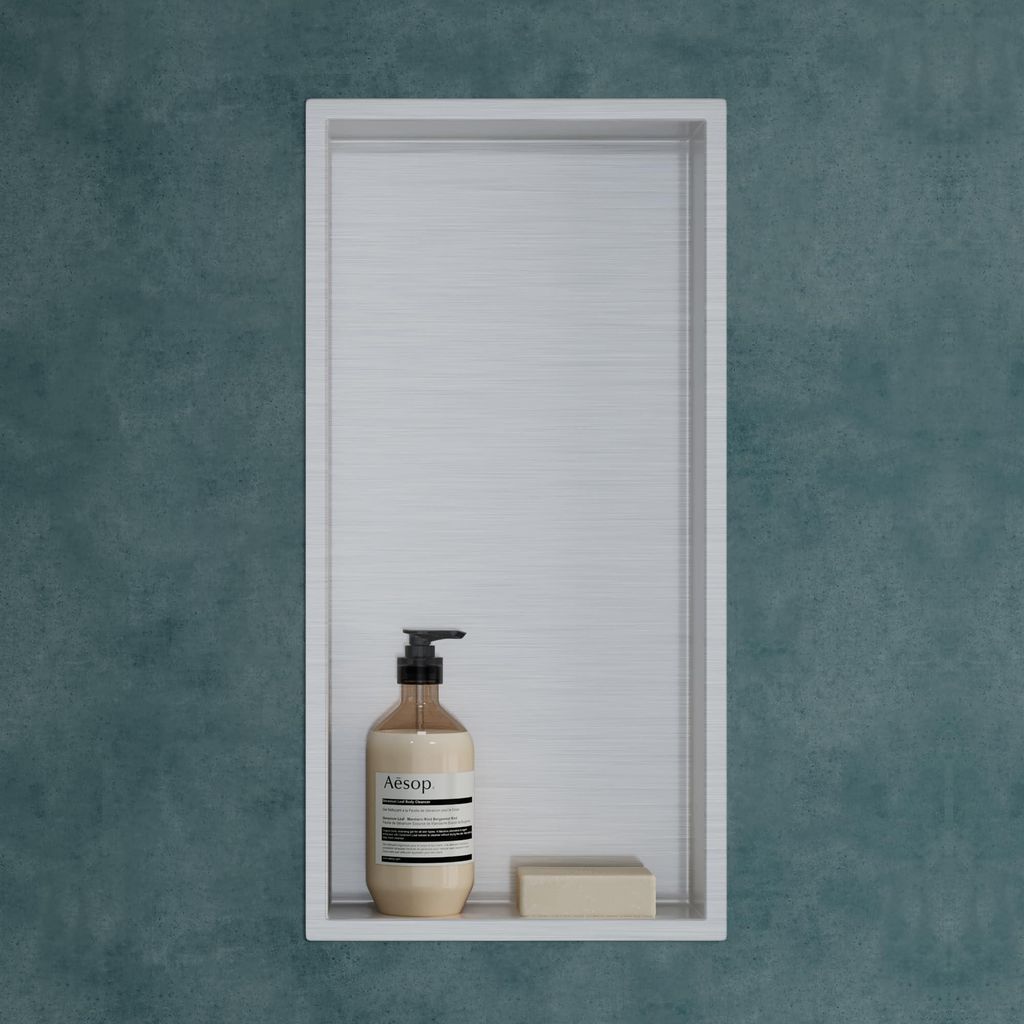 Mai & Mai Wandnische Dusche Silber 30x60x8,3cm | Produktbild 