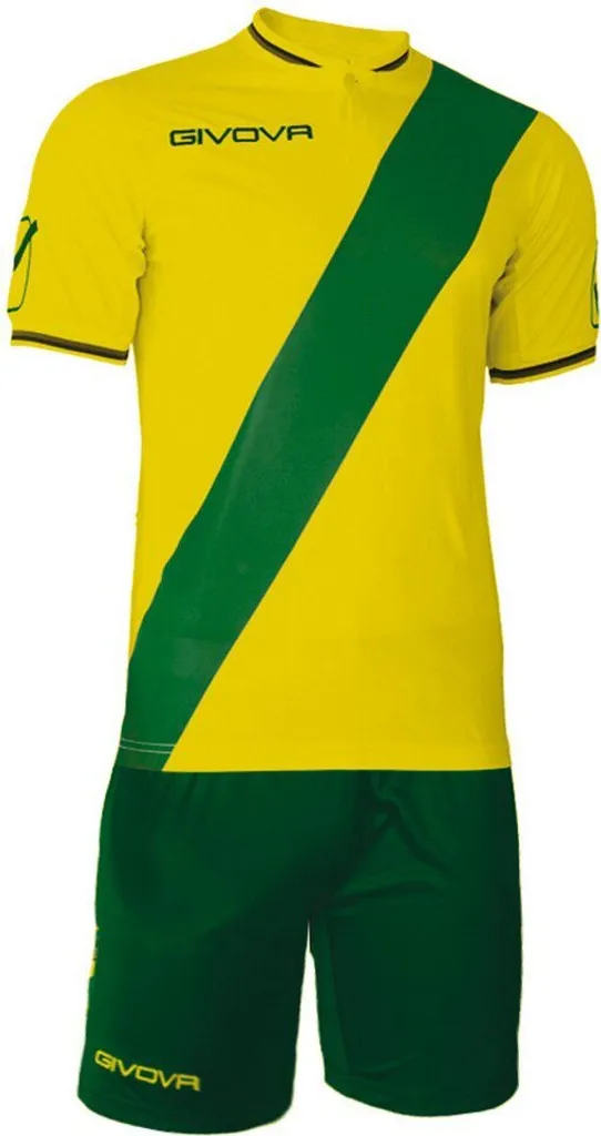 Givova Plate Set Ensemble de Sport Vert et Jaune Taille M pour Homme