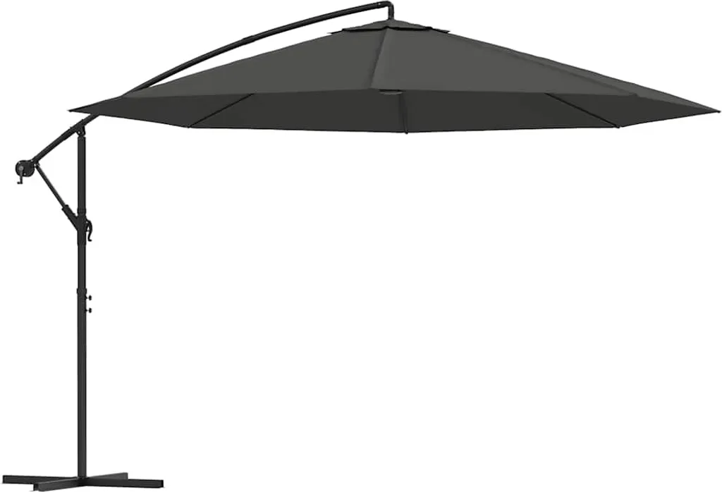 Ombrellone Design 350 cm Alluminio Antracite vidaXL | Arredo Esterno