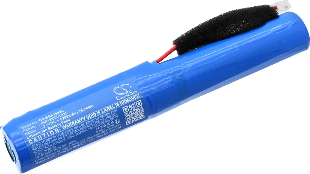 Batteria TECHTEK per Sharp GX-BT280 GX-BT290 | Ricambio INR18650-1S2P