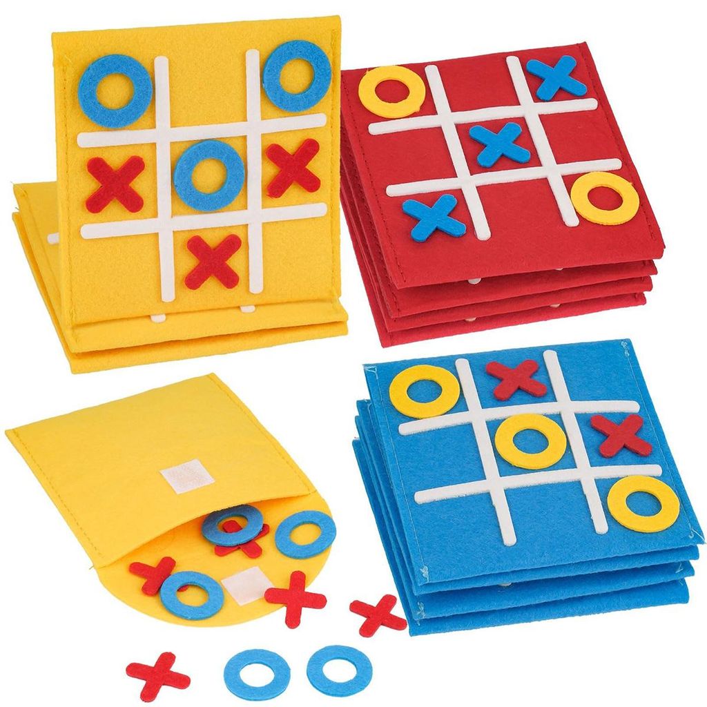 16-teiliges Filz-Mini-Tic-Tac-Toe-Set,unterhaltsames Tic-Tac-Toe-Spiel,Montessori-Geschenk zum Kindertag,kleines Partygeschenk für Kinder & Erwach...