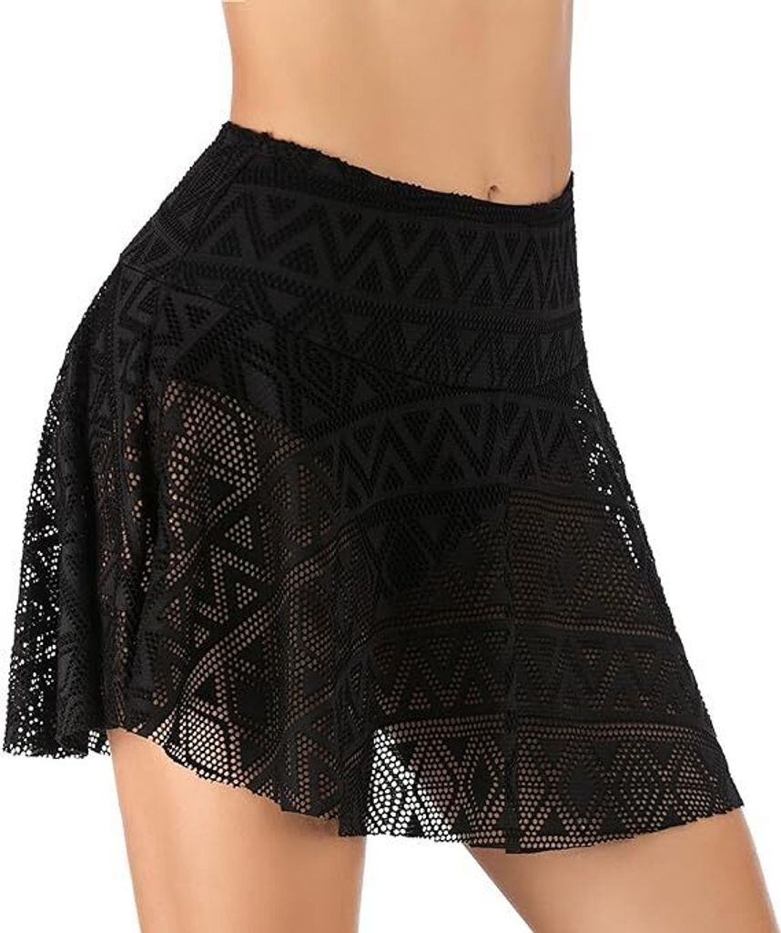 Damen Tankini Unterteile Sportliche Strandshorts mit Schlitz Damen Badehosen Mädchen Strandshorts