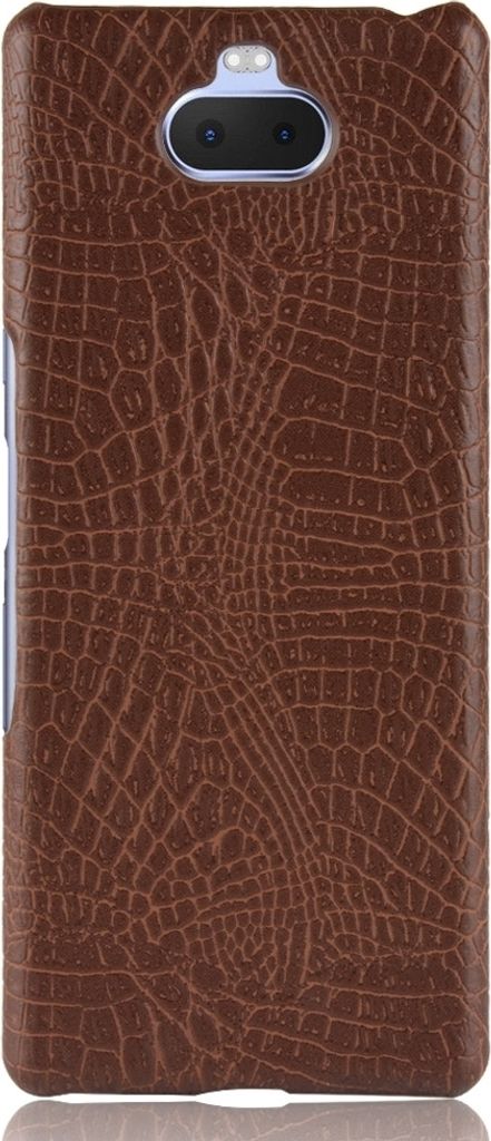 Mobigear Croco Sony Xperia 10 Plus Hülle Hardcase Backcover - Braun