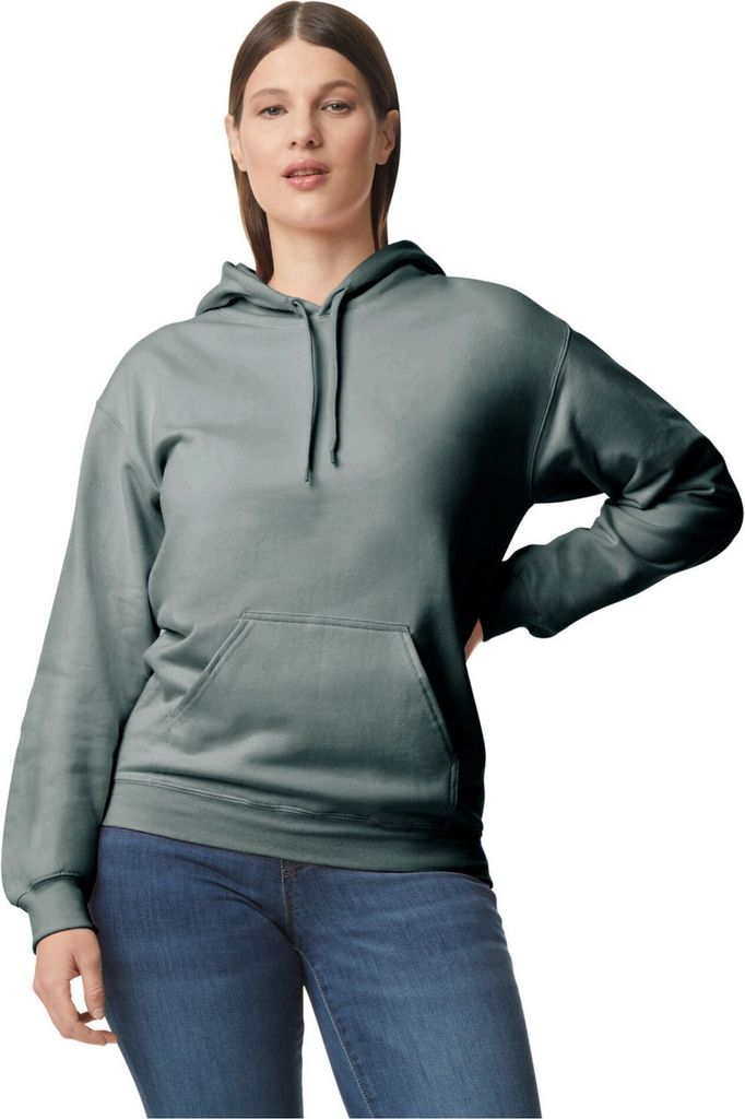 Gildan - "Softstyle" Kapuzenpullover Mittelschwer für Herren/Damen Uni BC5193 (XXL) (Grau meliert)