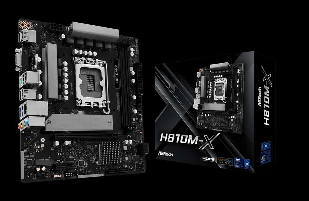 ASRock MB Intel 1851 H810M-X - ATX - USB 3.2 Produktbild 