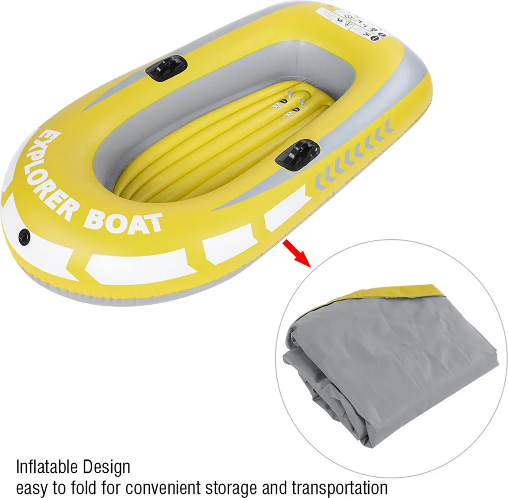 Bateau gonflable 2 personnes avec canoë à gonflage rapide - Modèle Explorer