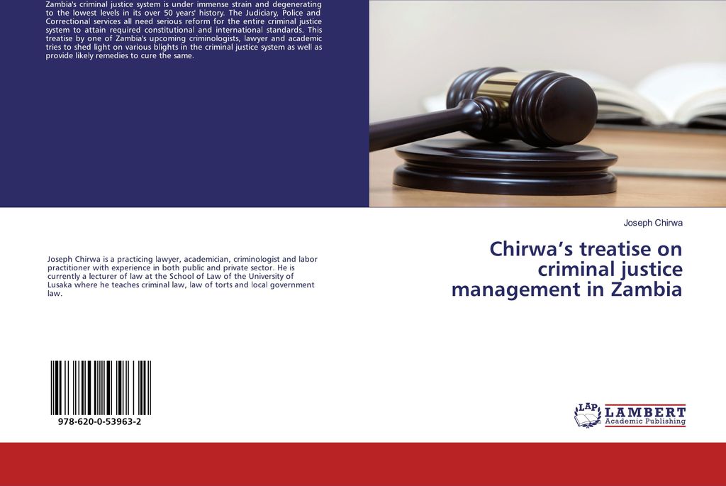 Chirwa's treatise on criminal justice management in Zambia