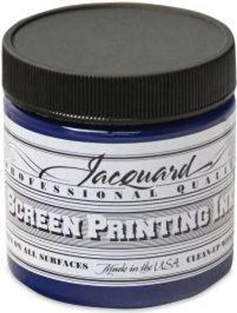 Encre sérigraphique bleu 118ml : des motifs textiles souples sans craquelures