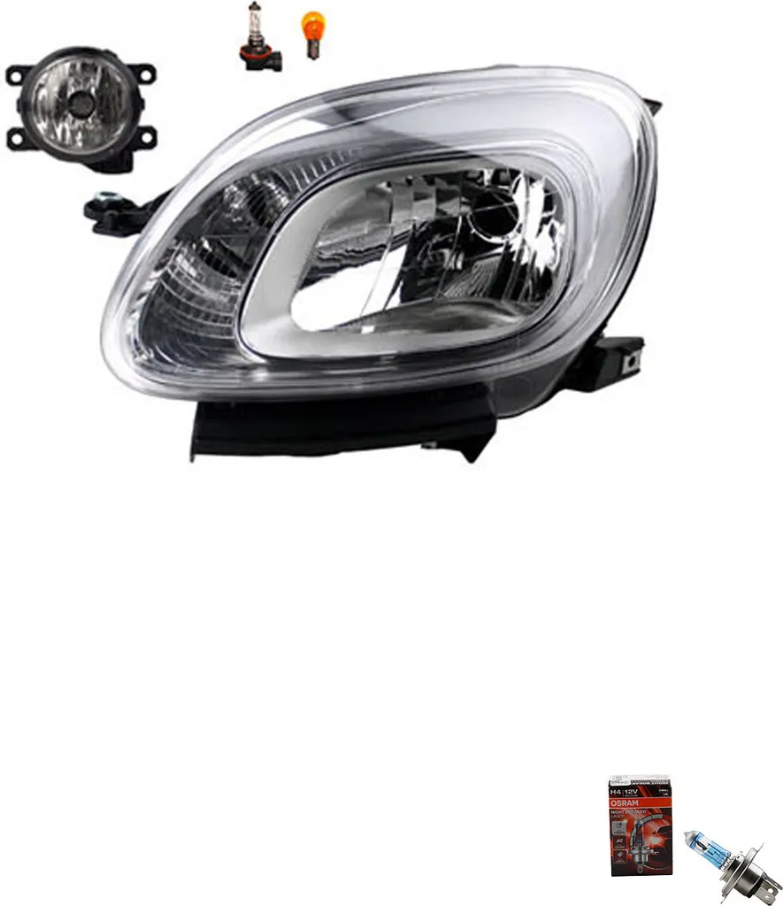Fari Johns per Fiat Panda 2012-2020 con Osram Laser H4 - Qualità Italia