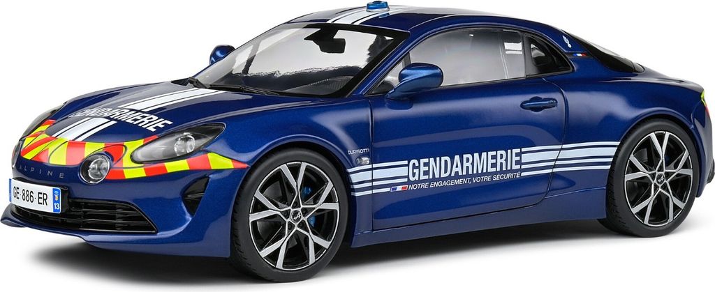 Solido Modellauto Maßstab 1:18 Alpine A110 Gendarmerie blau Produktbild 1