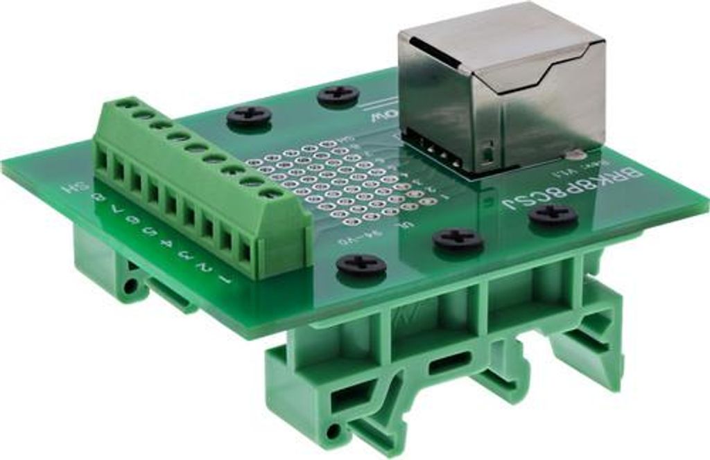 InLine Terminalblock, RJ45 Buchse, gerade, für Hutschiene