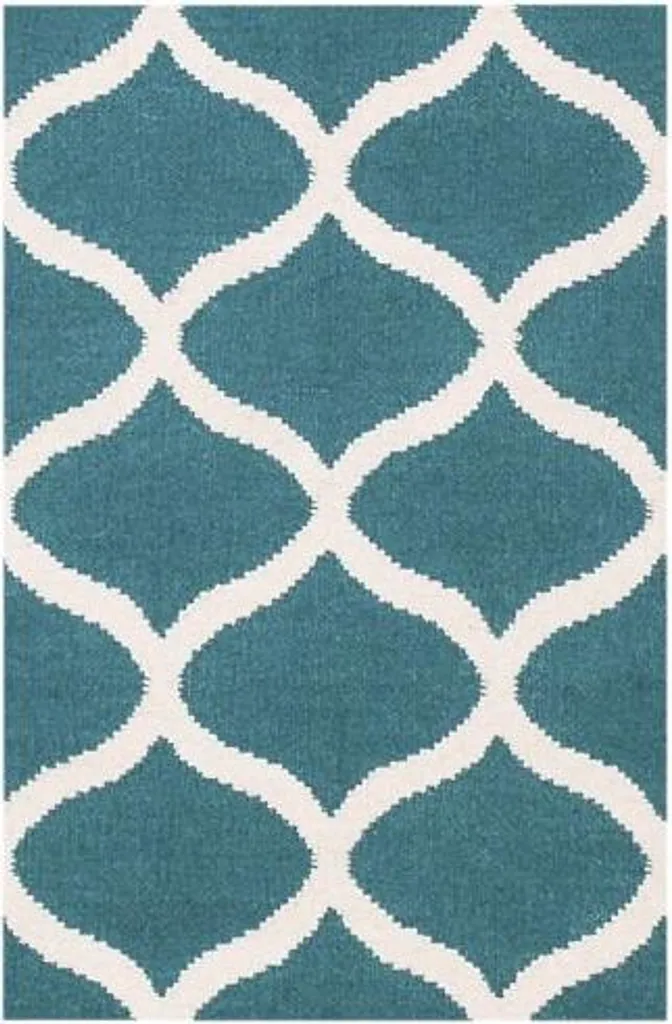 Descente de lit Kelim Alize bleu moyen 60x90 cm - Confort doux en coton