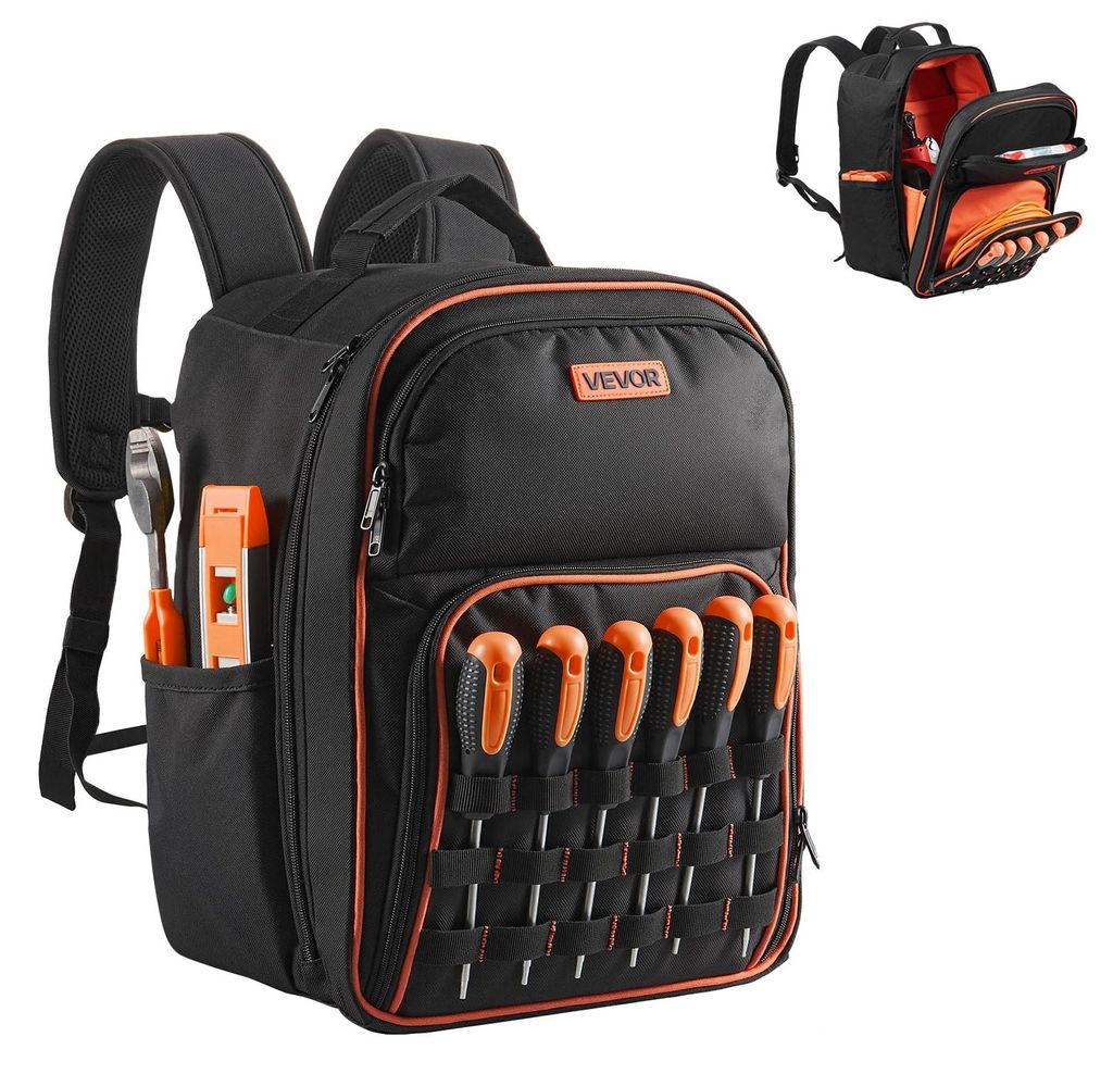 VEVOR Werkzeugrucksack, 49 Taschen, Produktbild 