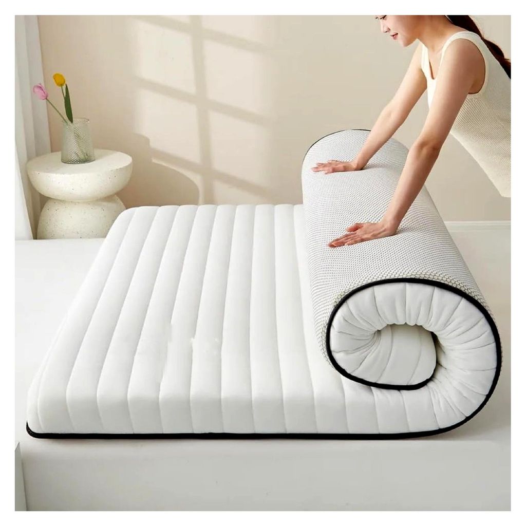 Japanische Boden-Futon-Matratzen, dick, aufrollbar, für Wohnzimmer, Schlafzimmer, Schlafsaal, Campingmöbel, Einzelgröße