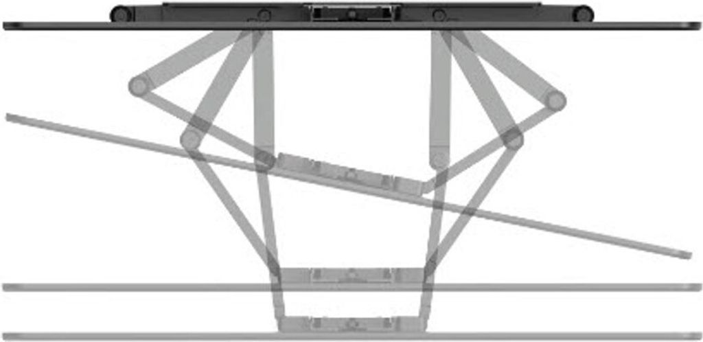 Hama Ultraslim, 2,29 m (90"), 200 x 200 mm, 600 x 400 mm, Produktbild 