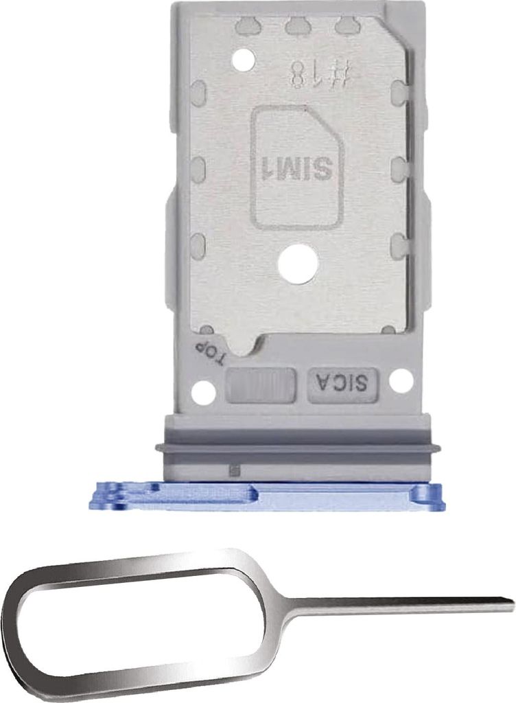 Samsung Galaxy S25 / Plus 5G Sim Karten Halter Tray Adapter Fach Stecker Slot Nadel Pin Dual Icyblue