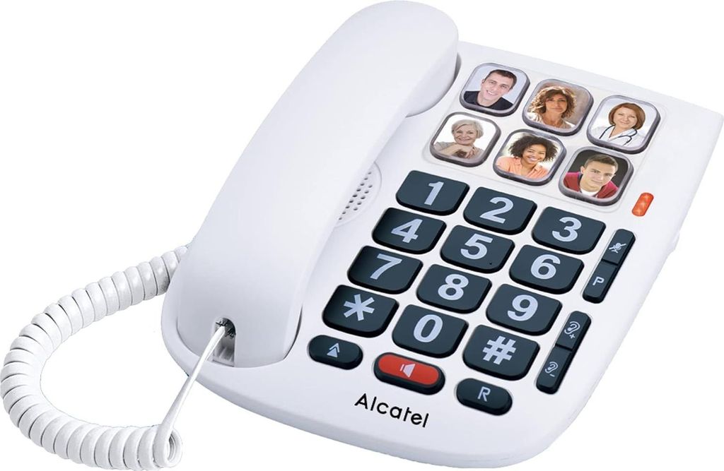 Alcatel Max 10 Telefon przewodowy dla seniorów biały z Zdjęcie produktu 