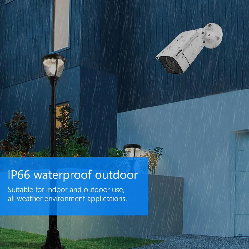 Caméra de surveillance CCTV extérieure filaire avec 24 LEDs Infrarouge