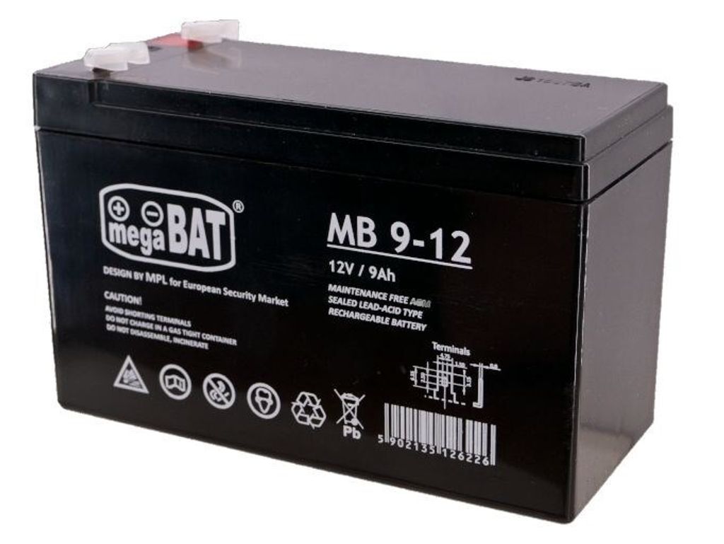 MegaBat MB 9-12, Plombierte Bleisäure (VRLA), 12 V, 5 Produktbild 