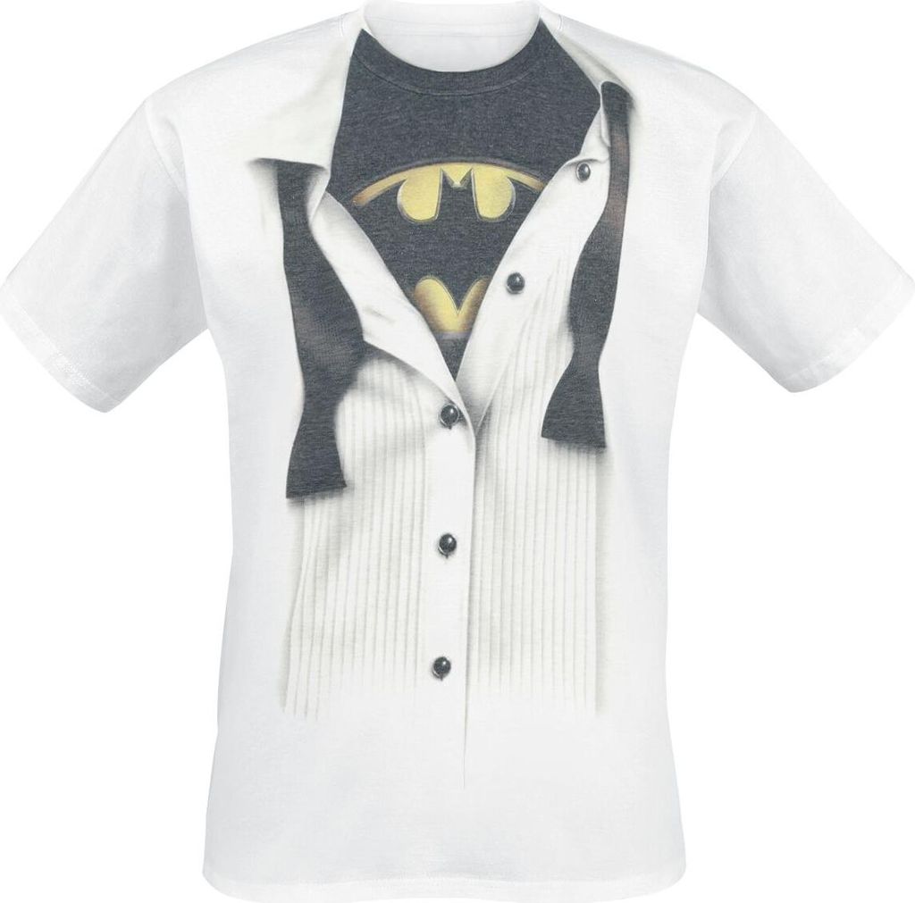 Batman T-Shirt Herren Blouse weiß XXL