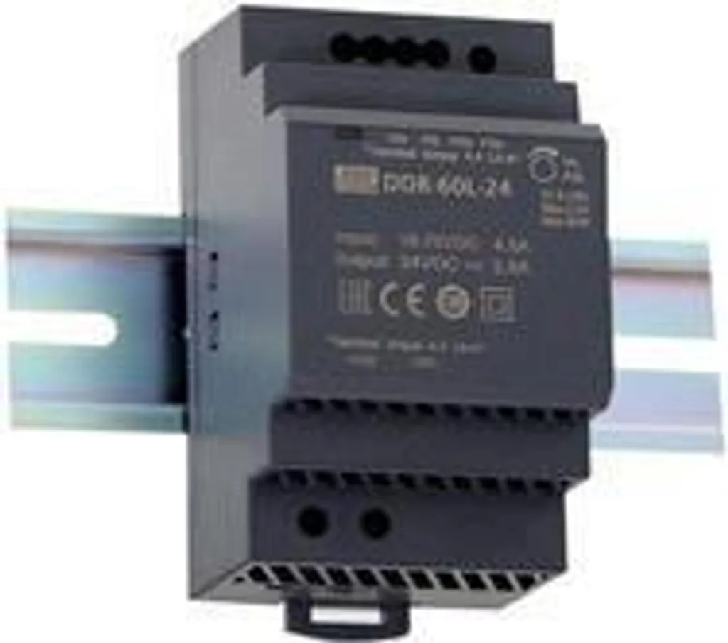 Alimentation pour Armoire Électrique 60W DDR-60G-5 MEAN WELL 5V Rail