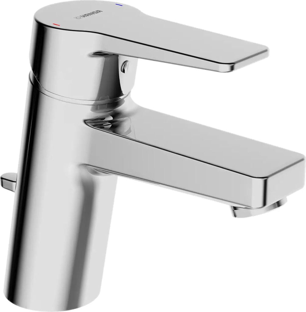 Hansa 9092283 wist-Waschtischmischer mit Ablauf-, garnitur geschloss. Griff