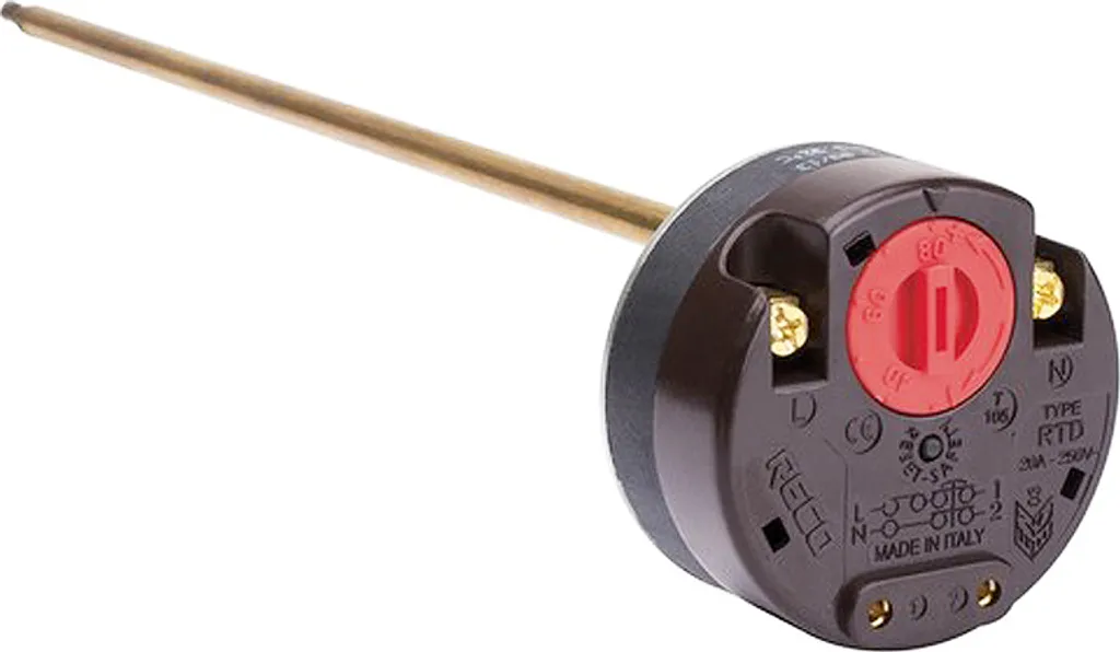 Thermostat Quick-Sigmar 27 cm avec fiche pour chauffe-eau de bateau