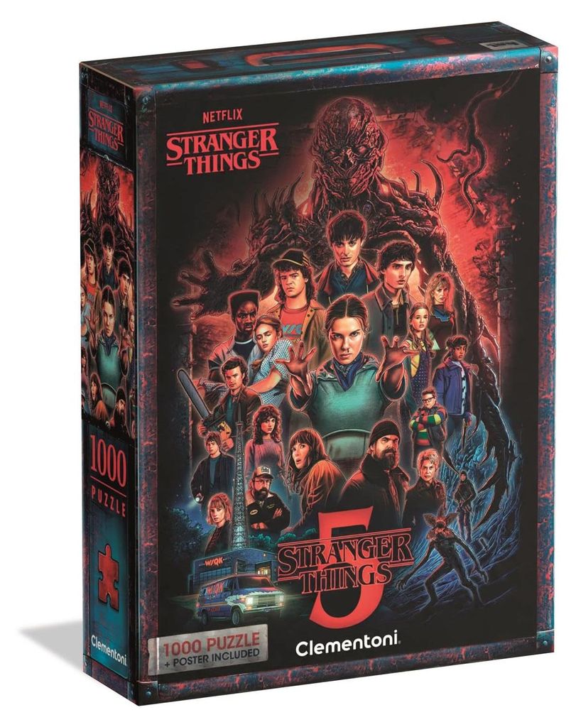 Clementoni Stranger Things 1000 Teile Puzzle für Erwachsene Produktbild 