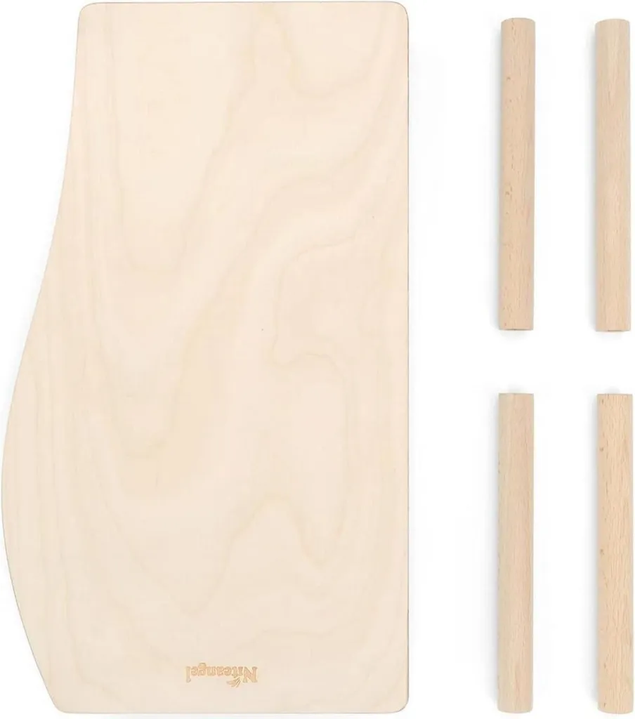 Plateforme Hamster Wave Design en Bois Massif avec Pieds de Soutien Fixes - 6