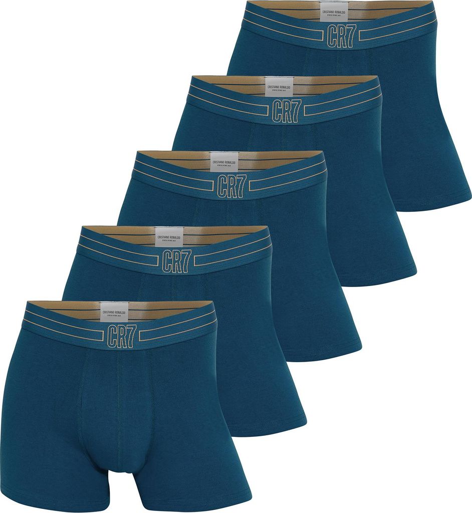 CR7 Cristiano Ronaldo Herren Retro Boxer Basic Organic - Blue - Größe XXL