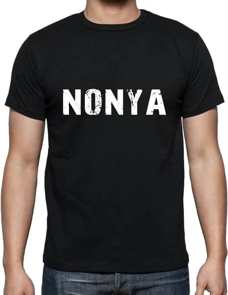 Herren Grafik T-Shirt Nonya Öko-Verantwortlich Vintage Jahrgang Kurzarm Lustige Druck Geburtstag Geschenk Mann