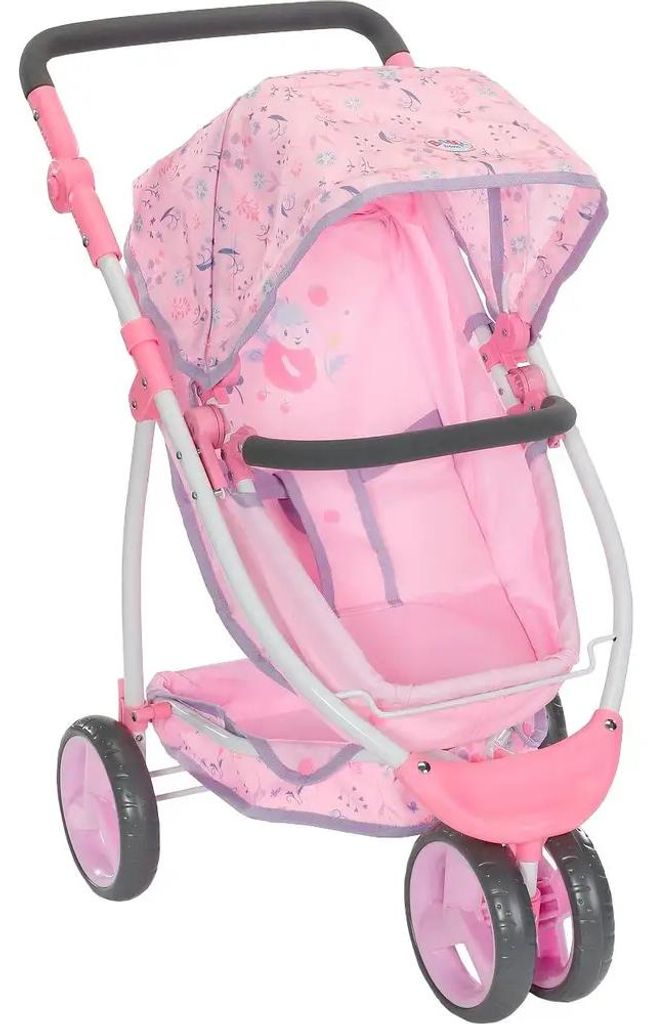 BABY born Deluxe Duowagen met bloemenprint, kinderwagen Productafbeelding 