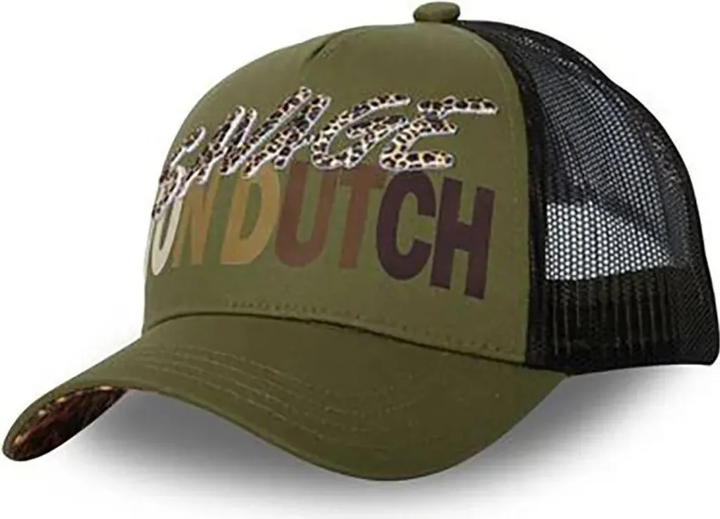 Von Dutch Savage K Casquette Vert Homme - Casquette Trucker Ajustable