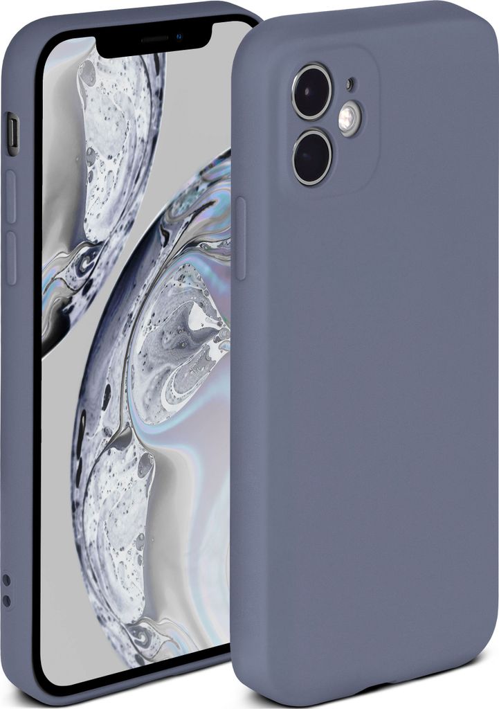 Soft-Case für iPhone 12, Farbe:Lavendelgrau