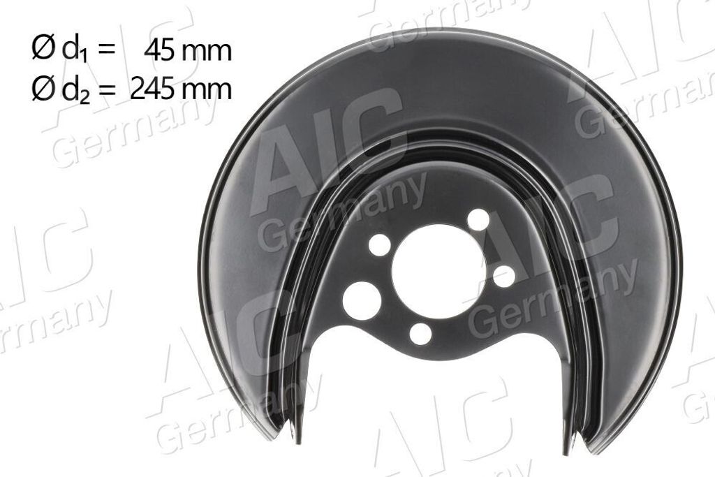 AIC Spritzblech Bremsscheibe für VW POLO (6N2) Hinten Links Produktbild 